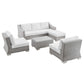 Conway 5-Piece Outdoor Patio Wicker Rattan Furniture Set, EEI-5097 FredCo
