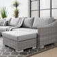 Conway Outdoor Patio Wicker Rattan 6-Piece Sectional Sofa Furniture Set, EEI-5099 FredCo