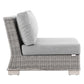 Conway Outdoor Patio Wicker Rattan 6-Piece Sectional Sofa Furniture Set, EEI-5099 FredCo