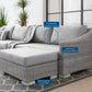Conway Outdoor Patio Wicker Rattan 6-Piece Sectional Sofa Furniture Set, EEI-5099 FredCo