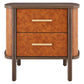 Coralie 2-Drawer Curved Vegan Leather Nightstand by Modway MOD-7237 FredCo