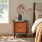 Coralie 2-Drawer Curved Vegan Leather Nightstand by Modway MOD-7237 FredCo