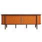 Coralie Curved 71" Vegan Leather Oval TV Stand by Modway EEI-7372 FredCo