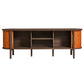 Coralie Curved 71" Vegan Leather Oval TV Stand by Modway EEI-7372 FredCo