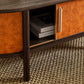 Coralie Curved Vegan Leather Oval Coffee Table by Modway EEI-7371 FredCo