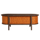 Coralie Curved Vegan Leather Oval Coffee Table by Modway EEI-7371 FredCo