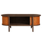 Coralie Curved Vegan Leather Oval Coffee Table by Modway EEI-7371 FredCo