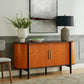 Coralie Curved Vegan Leather Oval Sideboard by Modway EEI-7373 FredCo