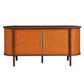 Coralie Curved Vegan Leather Oval Sideboard by Modway EEI-7373 FredCo