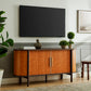 Coralie Curved Vegan Leather Oval Sideboard by Modway EEI-7373 FredCo