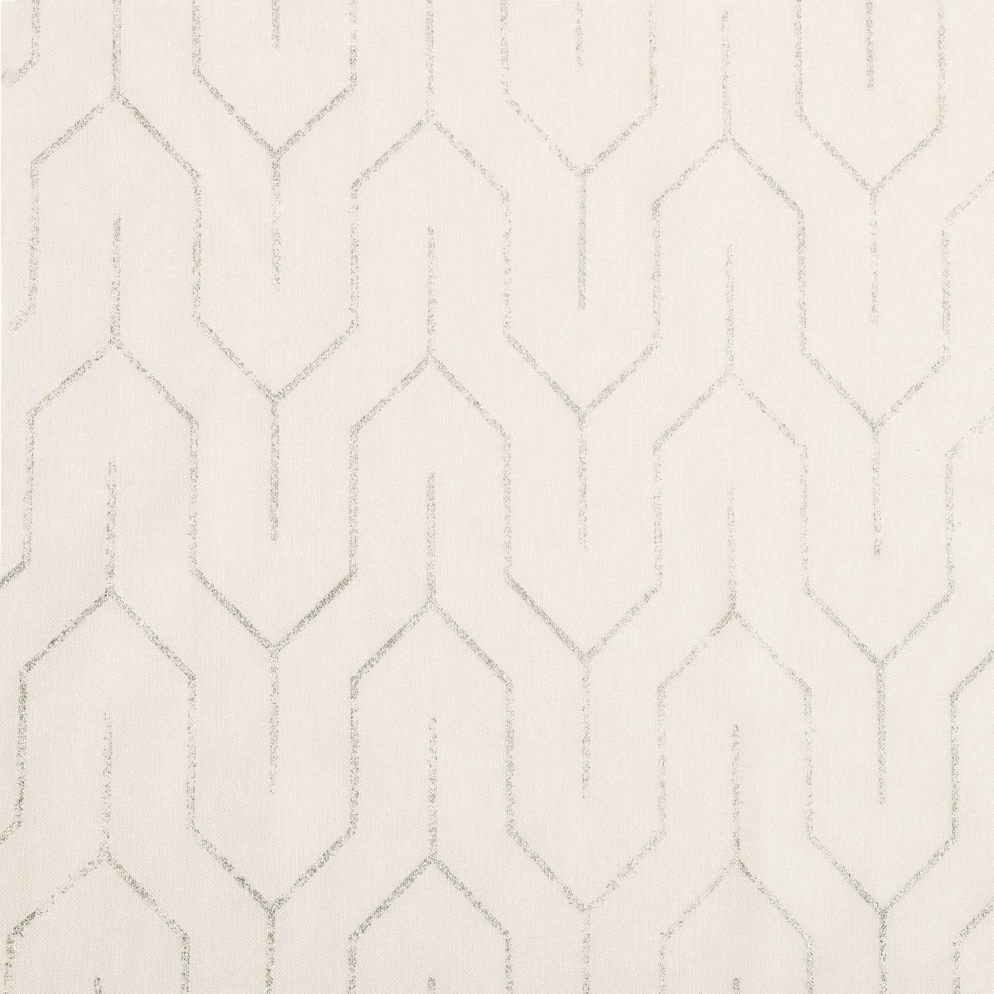 Cormac Diffused Light Shimmering Geometric Sheer Curtain Set FredCo