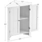 Corner Bathroom Cabinet with Doors FredCo