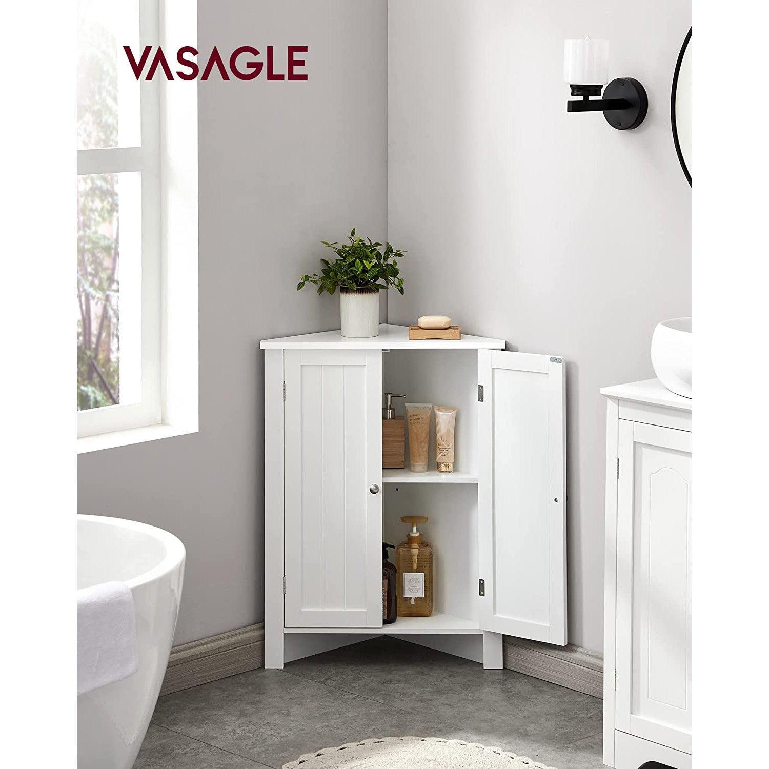 Corner Bathroom Cabinet with Doors FredCo