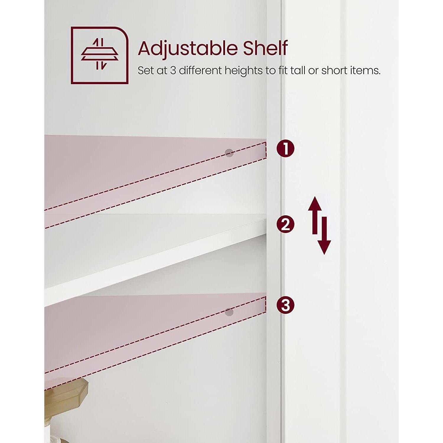 Corner Bathroom Cabinet with Doors FredCo