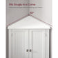 Corner Bathroom Cabinet with Doors FredCo