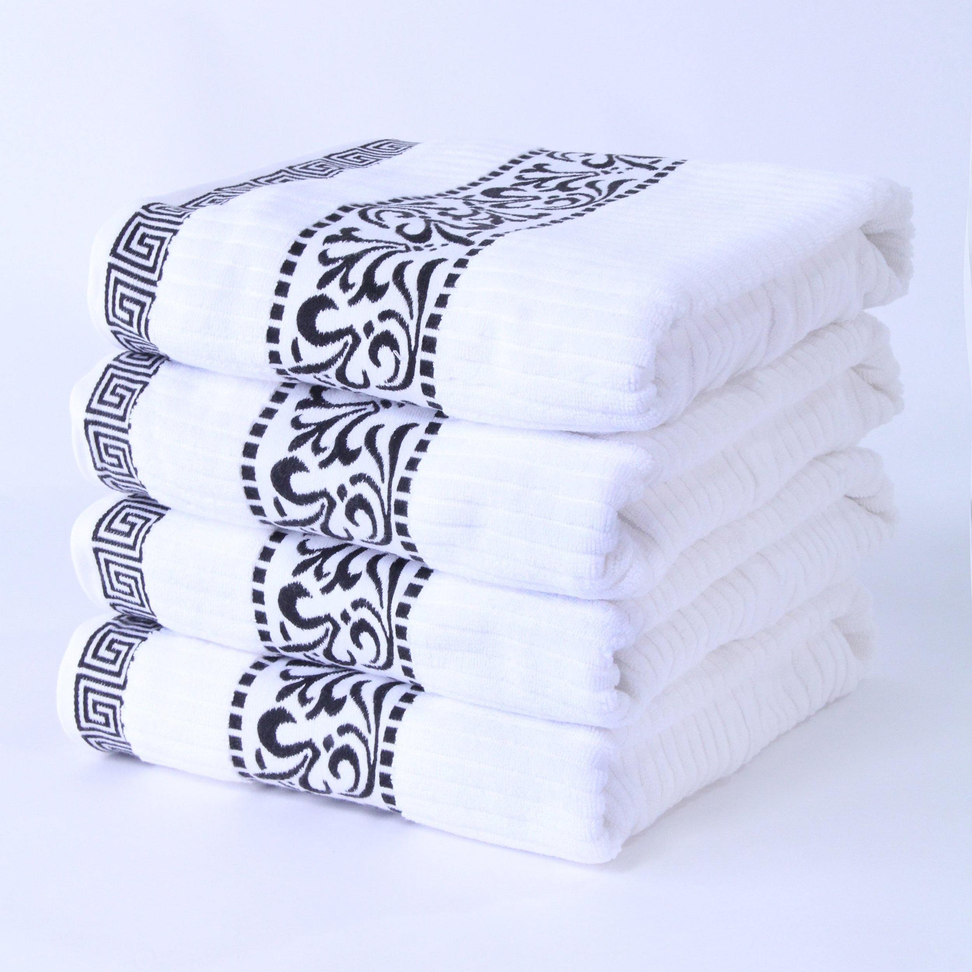 Cotton Absorbent 4-Piece Bath Towel 30" x 52" by Superior FredCo