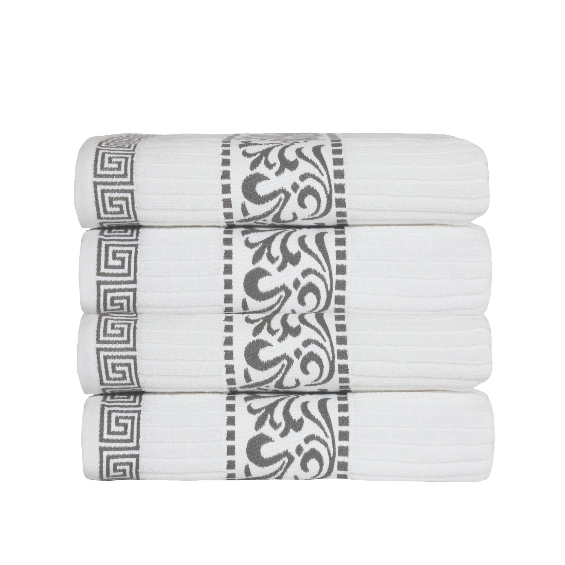 Cotton Absorbent 4-Piece Bath Towel 30" x 52" by Superior FredCo