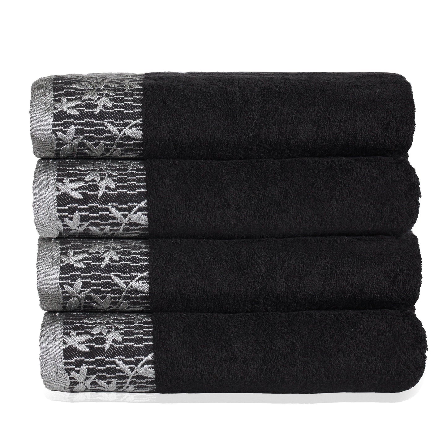 Cotton Absorbent 4-Piece Bath Towel Set 30" x 54" by Superior FredCo