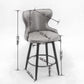 Counter Height 25" Modern Linen Fabric Counter Chairs, Set of 2 FredCo
