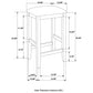 Counter Height 5 PC SET 193478-S5NB Coaster FredCo