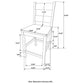 Counter Height Table 7 PC SET 192028-S7 Coaster FredCo