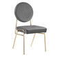 Craft Performance Velvet Dining Side Chair, EEI-6252 FredCo