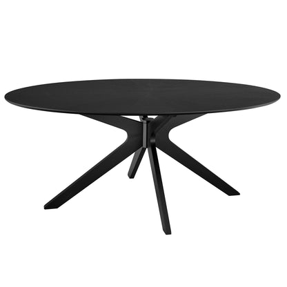 Crossroads 71" Oval Wood Dining Table by Modway FredCo