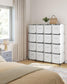 Cube Storage Organizer with 16 Boxes Cloud White FredCo