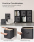 Cube Storage Organizer with 16 Boxes Ink Black and Dove Gray FredCo