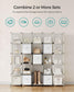 Cube Storage Organizer with 6 Storage Boxes Cloud White FredCo