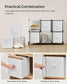 Cube Storage Organizer with 6 Storage Boxes Cloud White FredCo