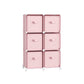 Cube Storage Organizer with 9 Storage Boxes Jelly Pink FredCo