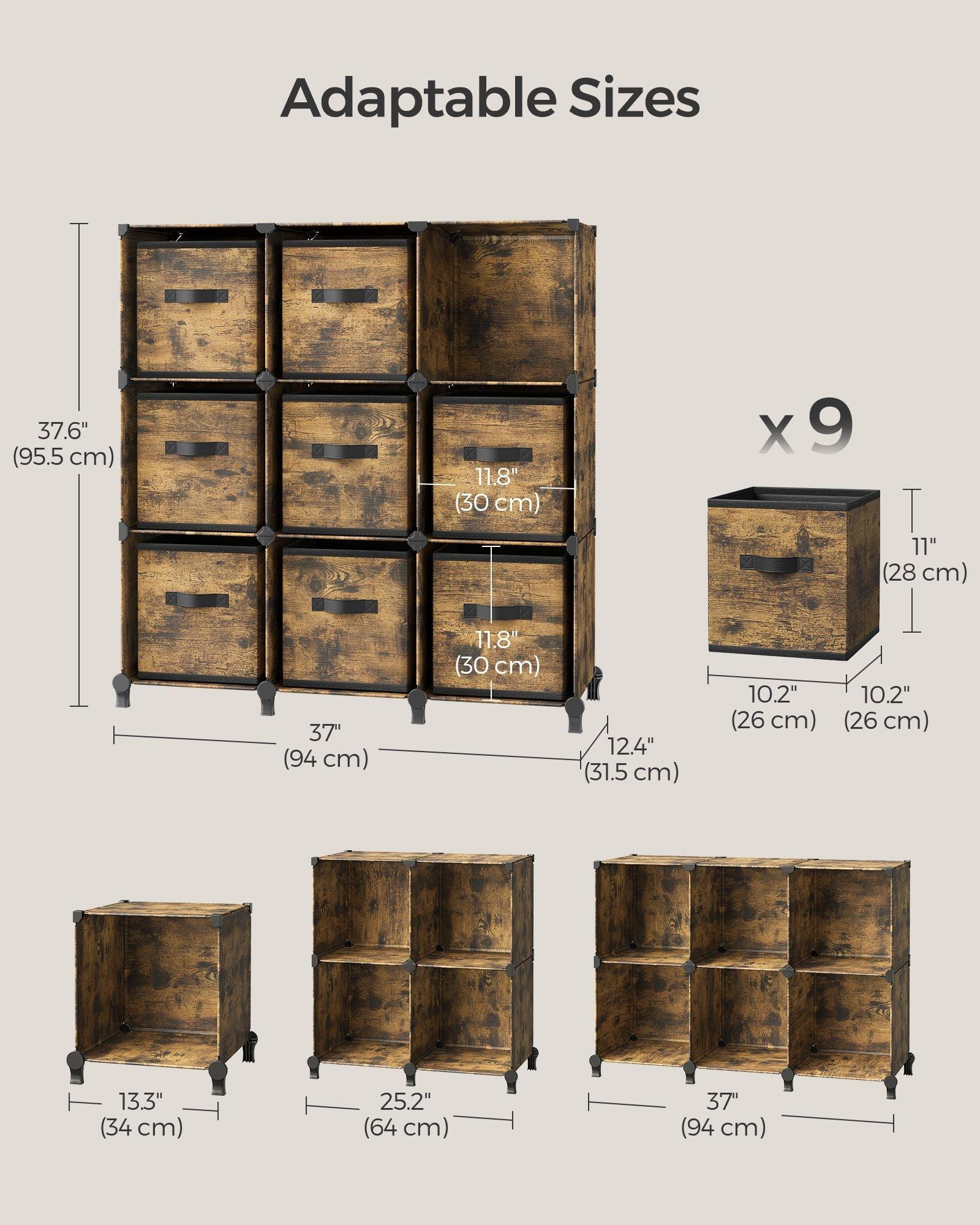 Cube Storage Organizer with Storage Boxes FredCo