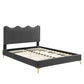 Current Performance Velvet Full Platform Bed, MOD-6730 FredCo