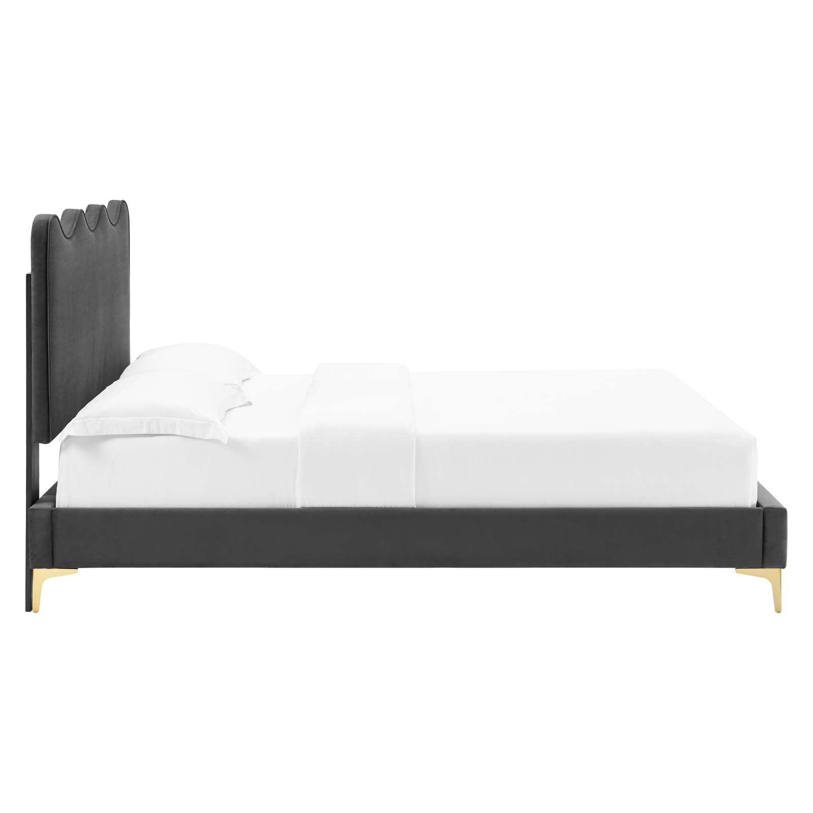 Current Performance Velvet Full Platform Bed, MOD-6730 FredCo