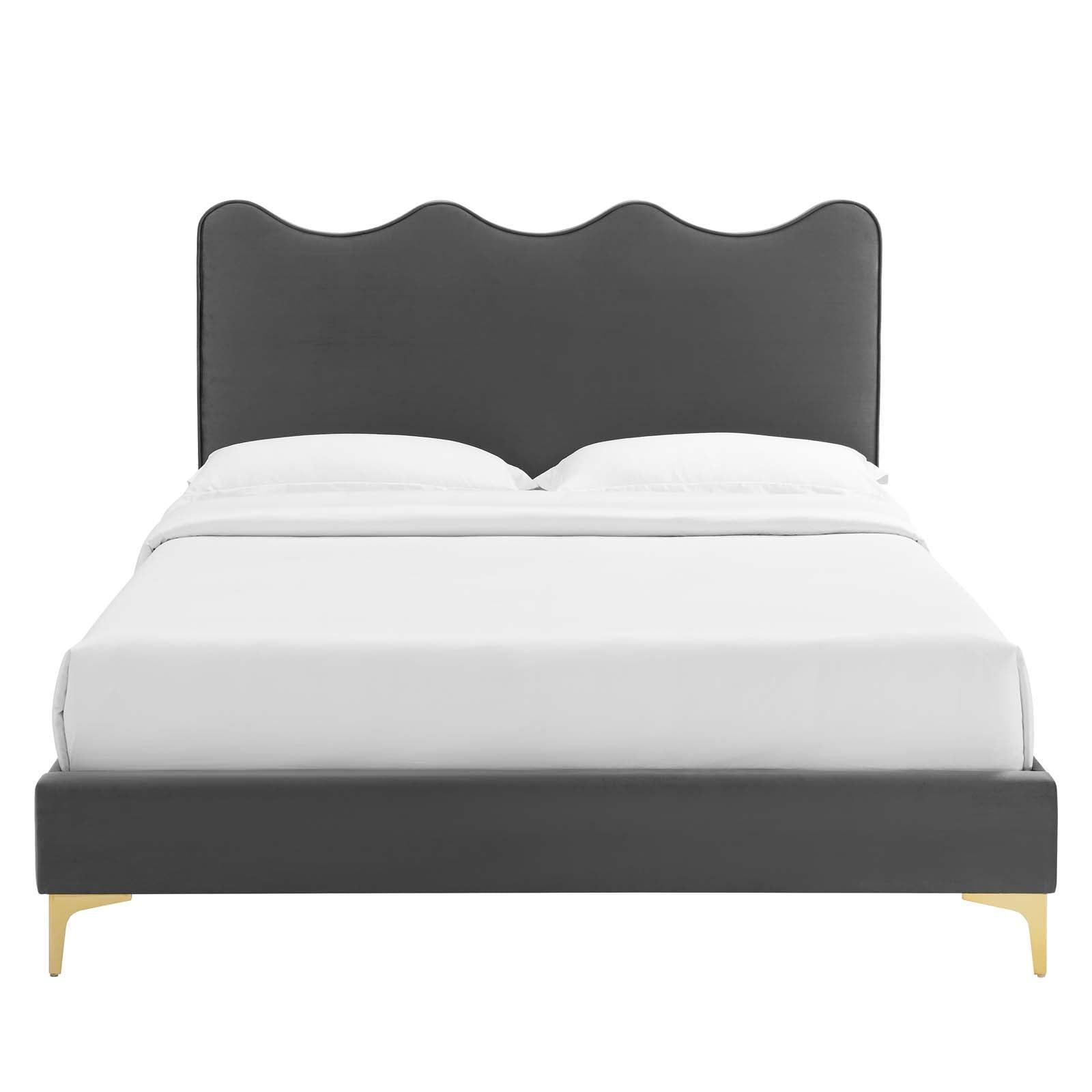 Current Performance Velvet Full Platform Bed, MOD-6730 FredCo