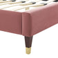 Current Performance Velvet Full Platform Bed, MOD-6731 FredCo
