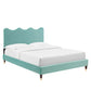 Current Performance Velvet Full Platform Bed, MOD-6731 FredCo