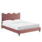 Current Performance Velvet King Platform Bed, MOD-6737 FredCo