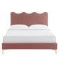 Current Performance Velvet Queen Platform Bed, MOD-6733 FredCo