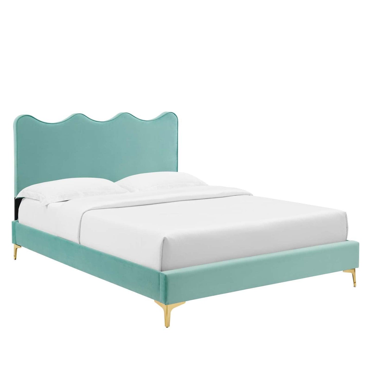 Current Performance Velvet Queen Platform Bed, MOD-6733 FredCo