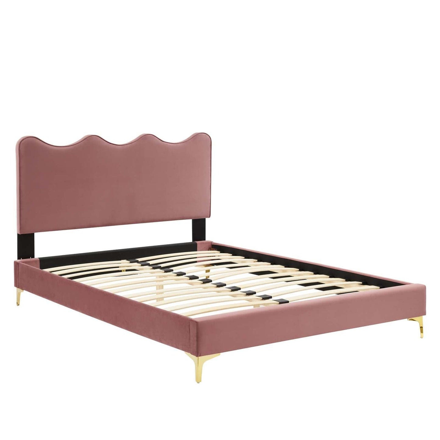 Current Performance Velvet Queen Platform Bed, MOD-6733 FredCo