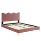 Current Performance Velvet Queen Platform Bed, MOD-6733 FredCo