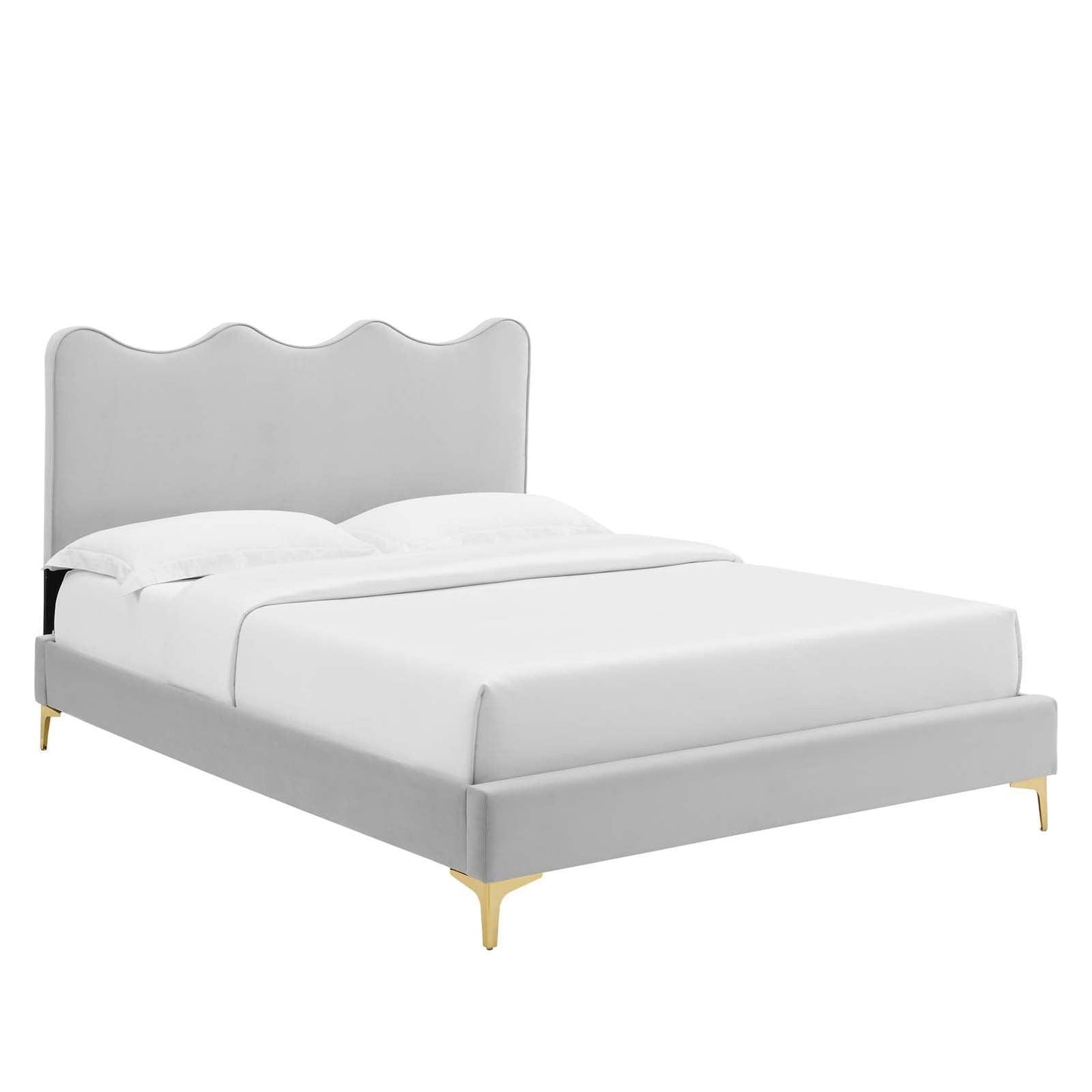 Current Performance Velvet Queen Platform Bed, MOD-6733 FredCo