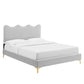 Current Performance Velvet Queen Platform Bed, MOD-6733 FredCo