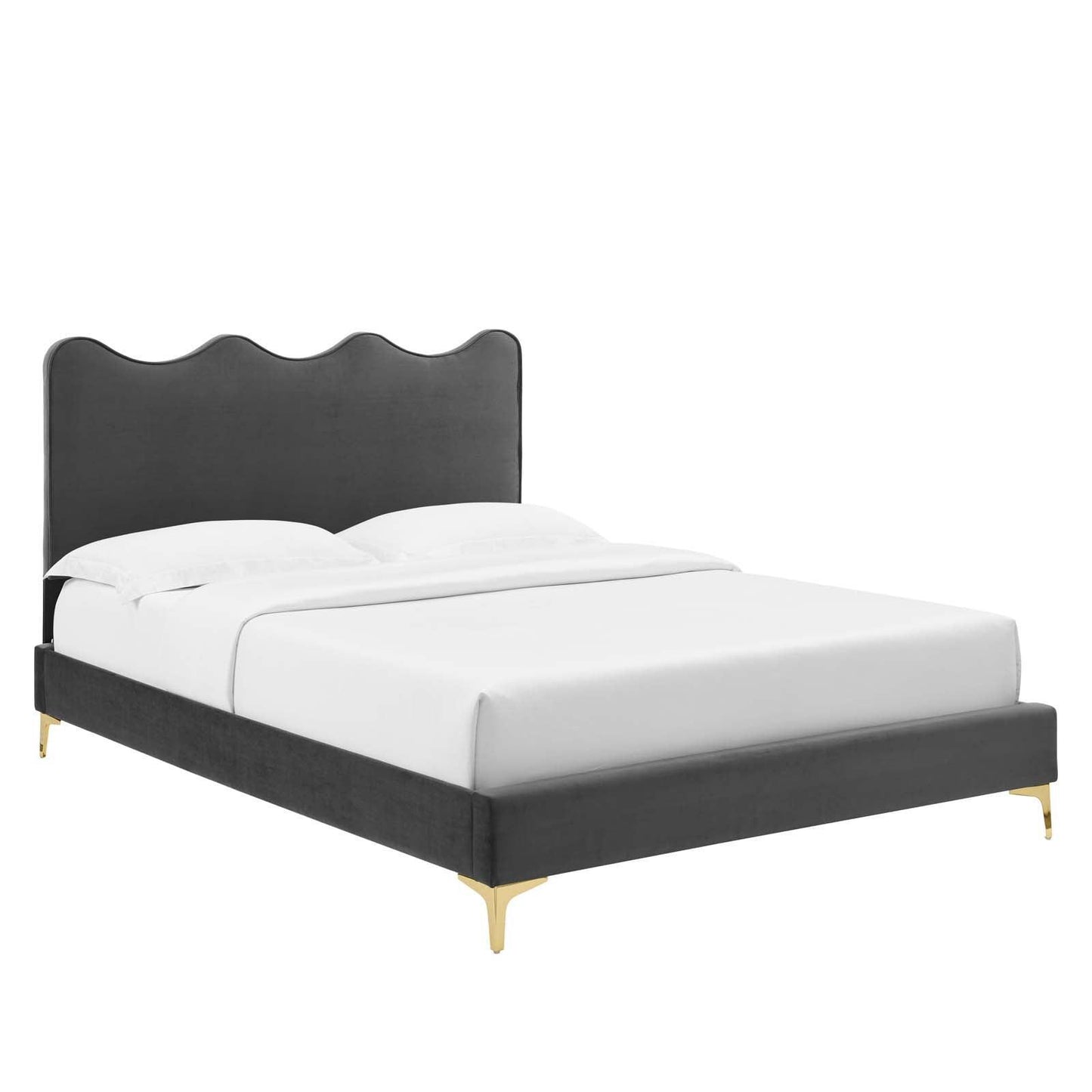 Current Performance Velvet Queen Platform Bed, MOD-6733 FredCo