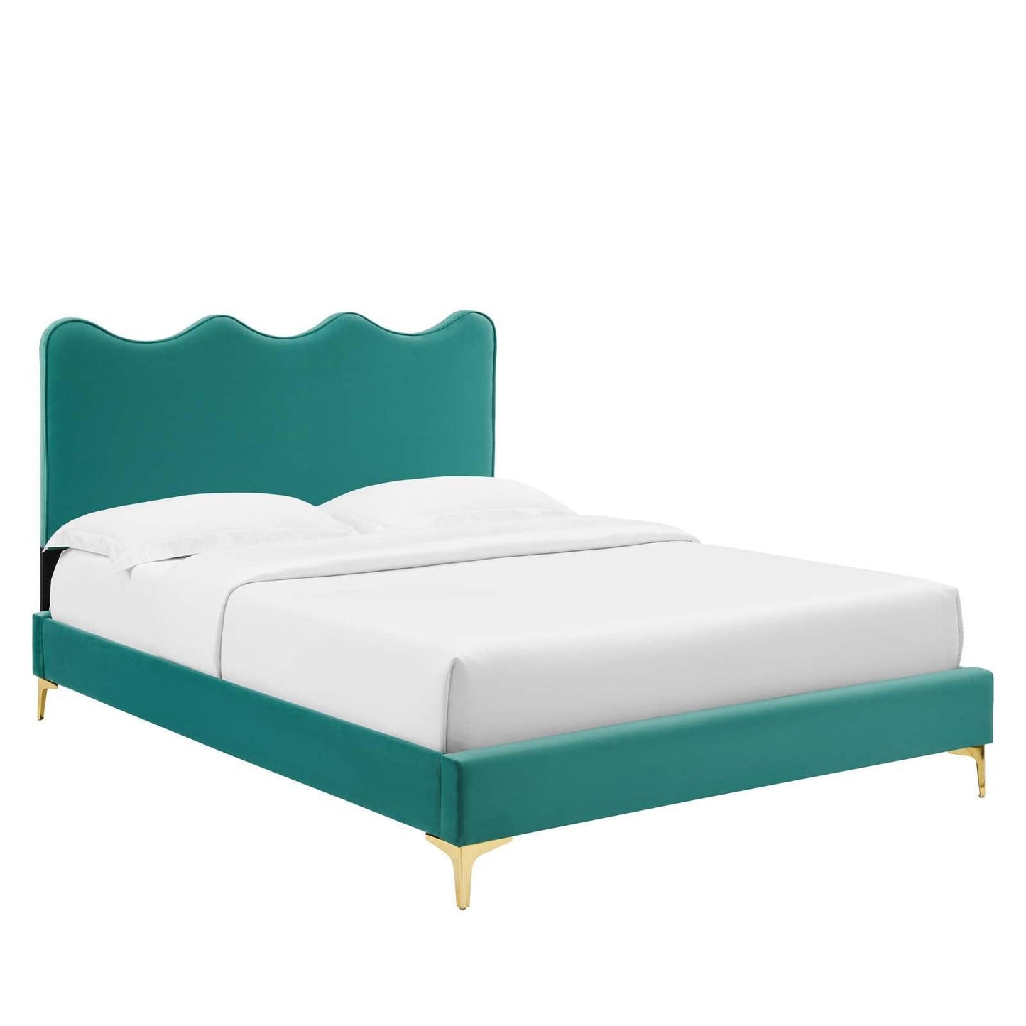 Current Performance Velvet Queen Platform Bed, MOD-6733 FredCo