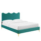Current Performance Velvet Queen Platform Bed, MOD-6733 FredCo