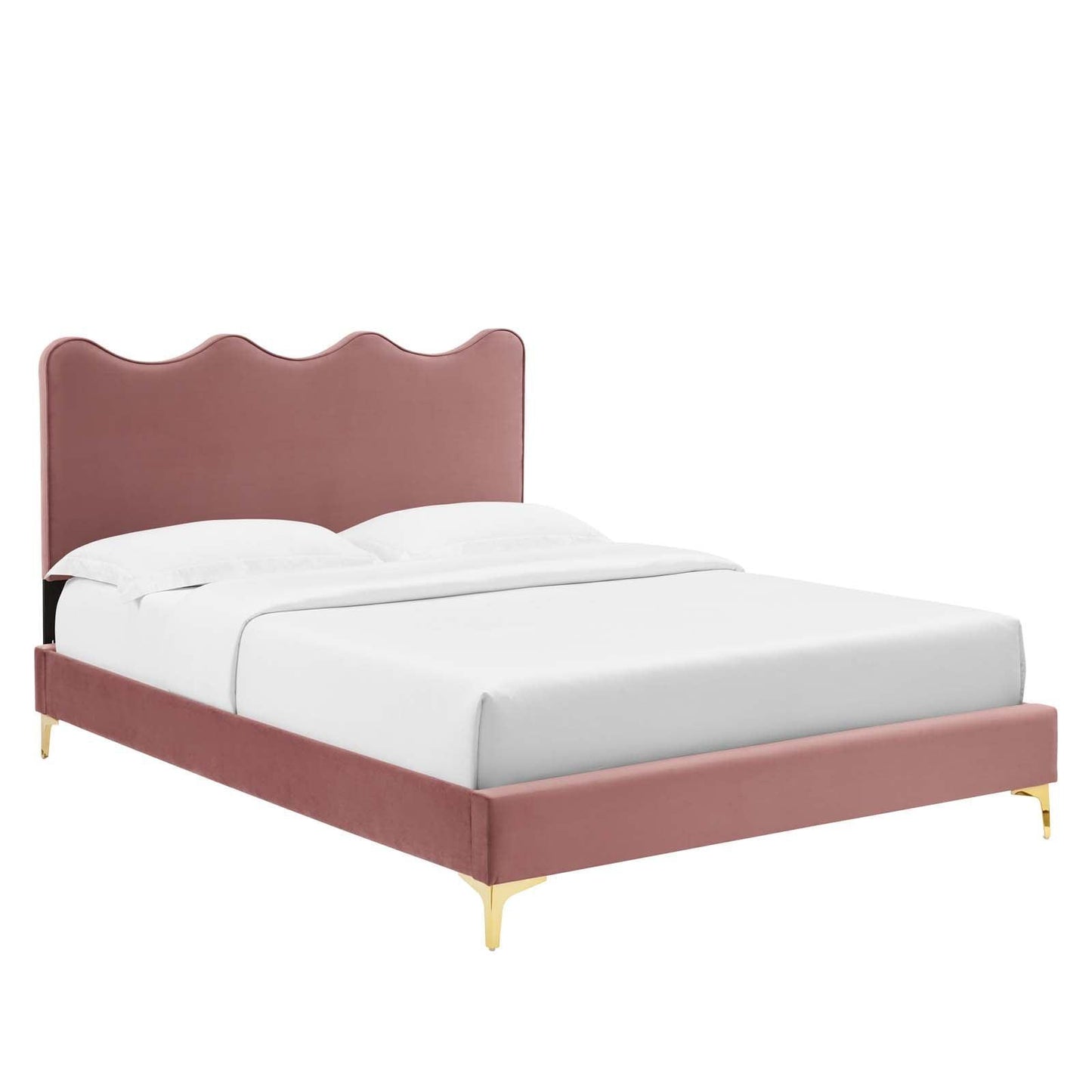 Current Performance Velvet Queen Platform Bed, MOD-6733 FredCo