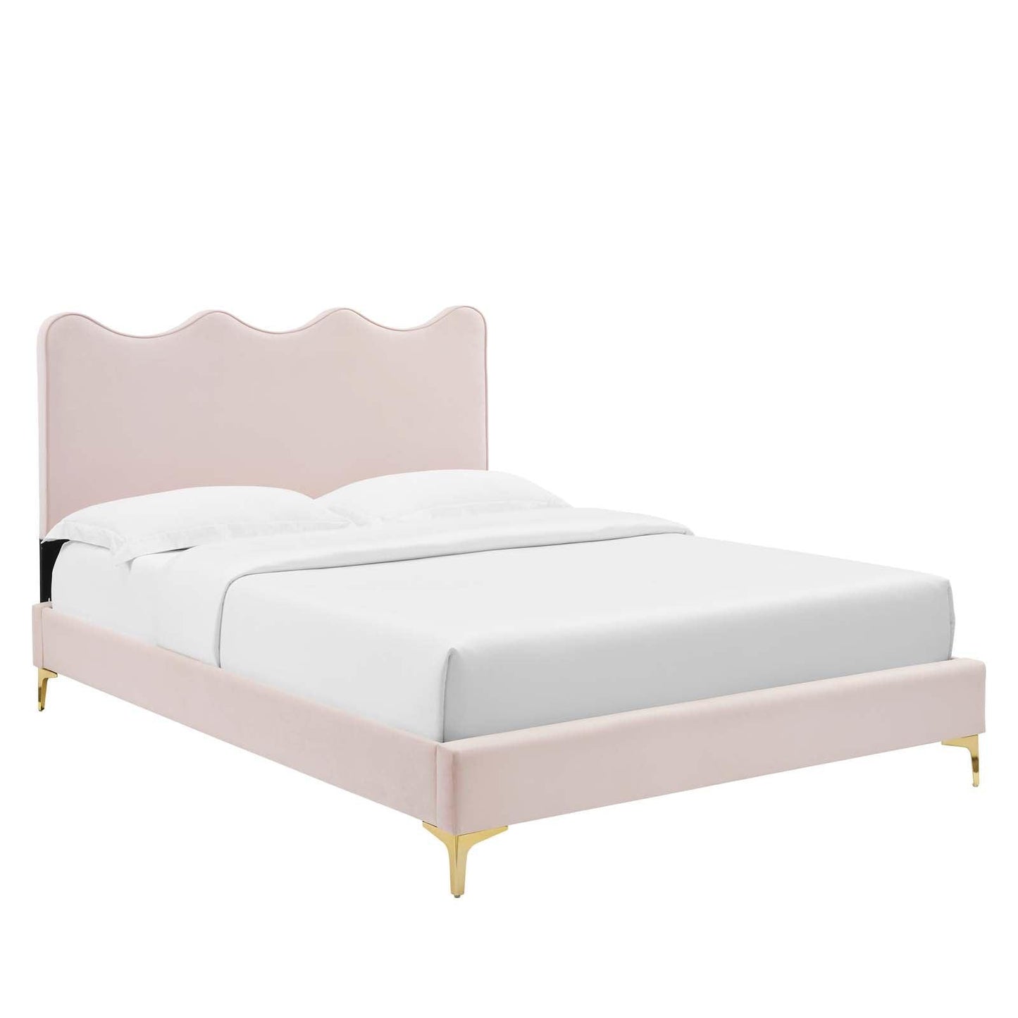 Current Performance Velvet Queen Platform Bed, MOD-6733 FredCo